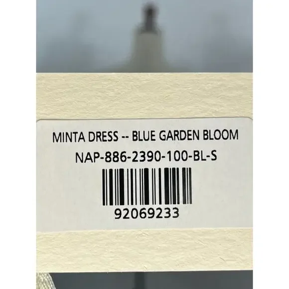 DOEN Sz S Small Blue Garden Bloom Floral Minta Dress Organic Cotton Viscose NWT - Picture 5 of 11